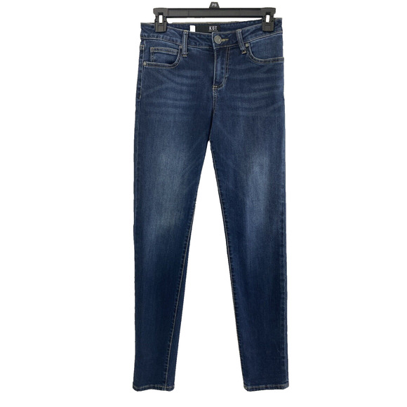 Kut from the Kloth Jeans Womens Size 4 Skinny Dark Wash Denim Stretch Casual - Picture 1 of 13